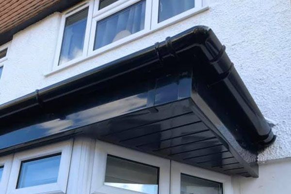 Gutter repairs after, by Kiely Roofing