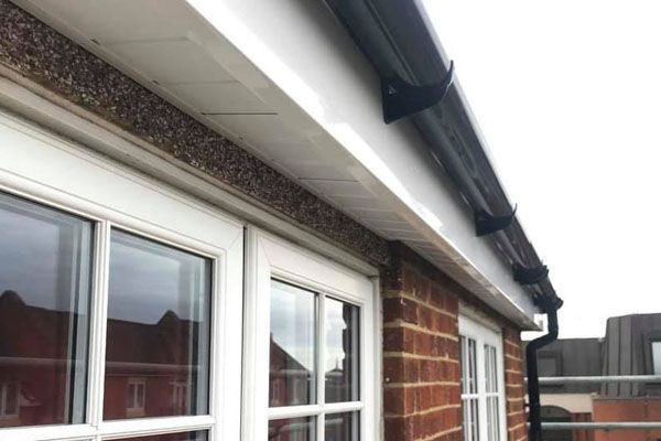 Gutter repairs after, by Kiely Roofing