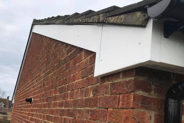 Gutter repairs after, by Kiely Roofing