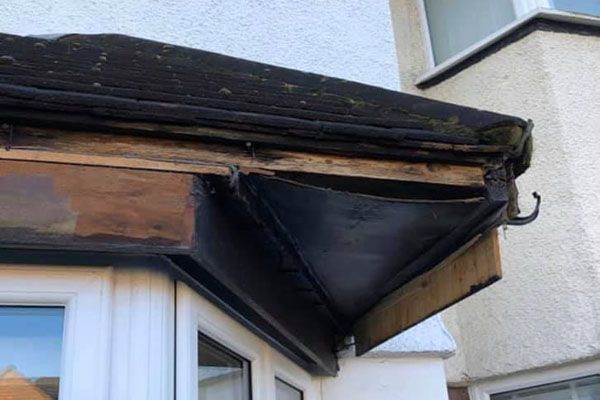 Gutter repairs before