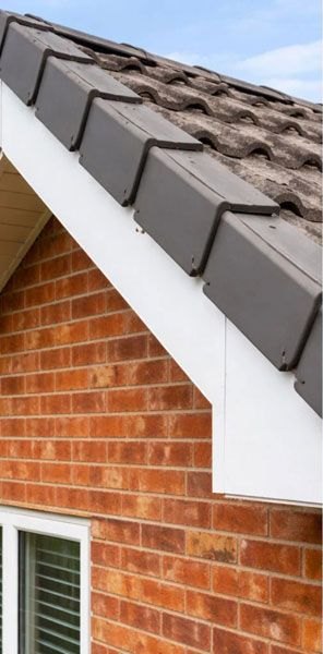 Dry verge after, by Kiely Roofing