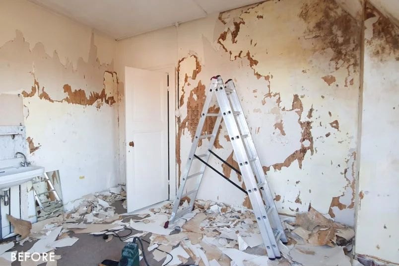 Plastering before